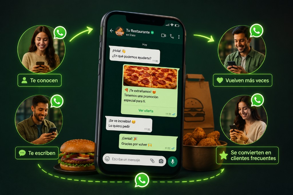 Ciclo de recompra por WhatsApp con clientes frecuentes